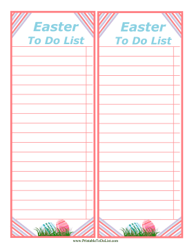 Easter To Do List