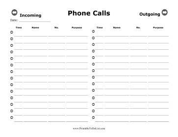 Incoming Outgoing Phone Calls