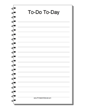 Today To Do List