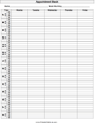 Printable Appointment Book To Do List