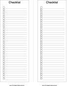 Printable Compact Checklist To Do List