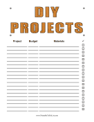 Printable DIY Projects