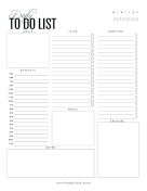 Printable Daily Everything To Do List