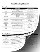 Printable Deep Cleaning Checklist