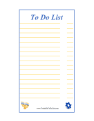 Printable Hanukkah To Do List