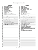 Printable Home Inspection Checklist