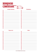 Printable Hospital Packing Checklist
