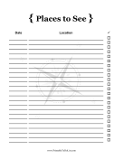 Printable Places To See