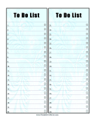 Printable Pretty Numbered Checklist