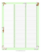 Printable To Do List Puppies